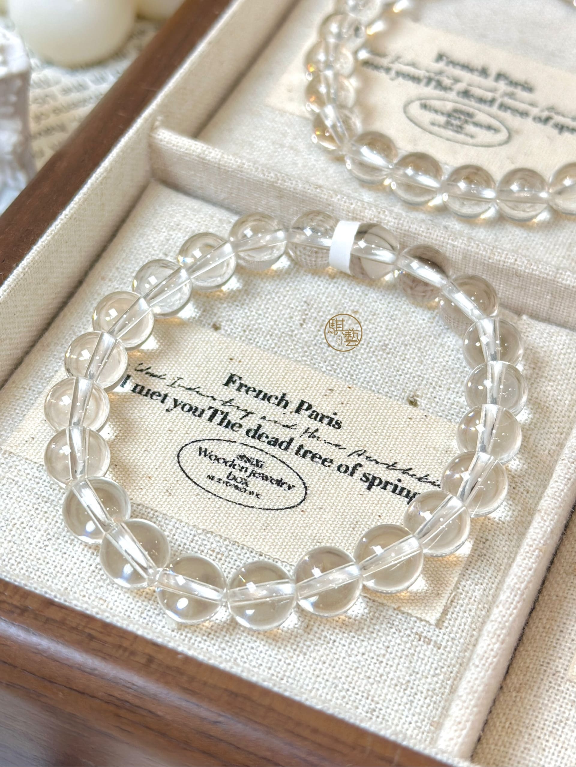 透體白水晶手串｜淨化能量・專注平衡・心靈穩定