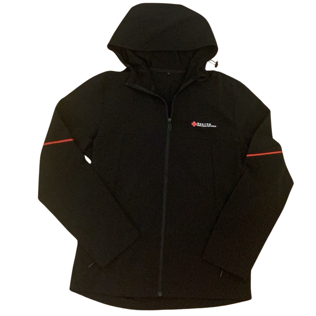 香港紅十字會風褸 - 黑色