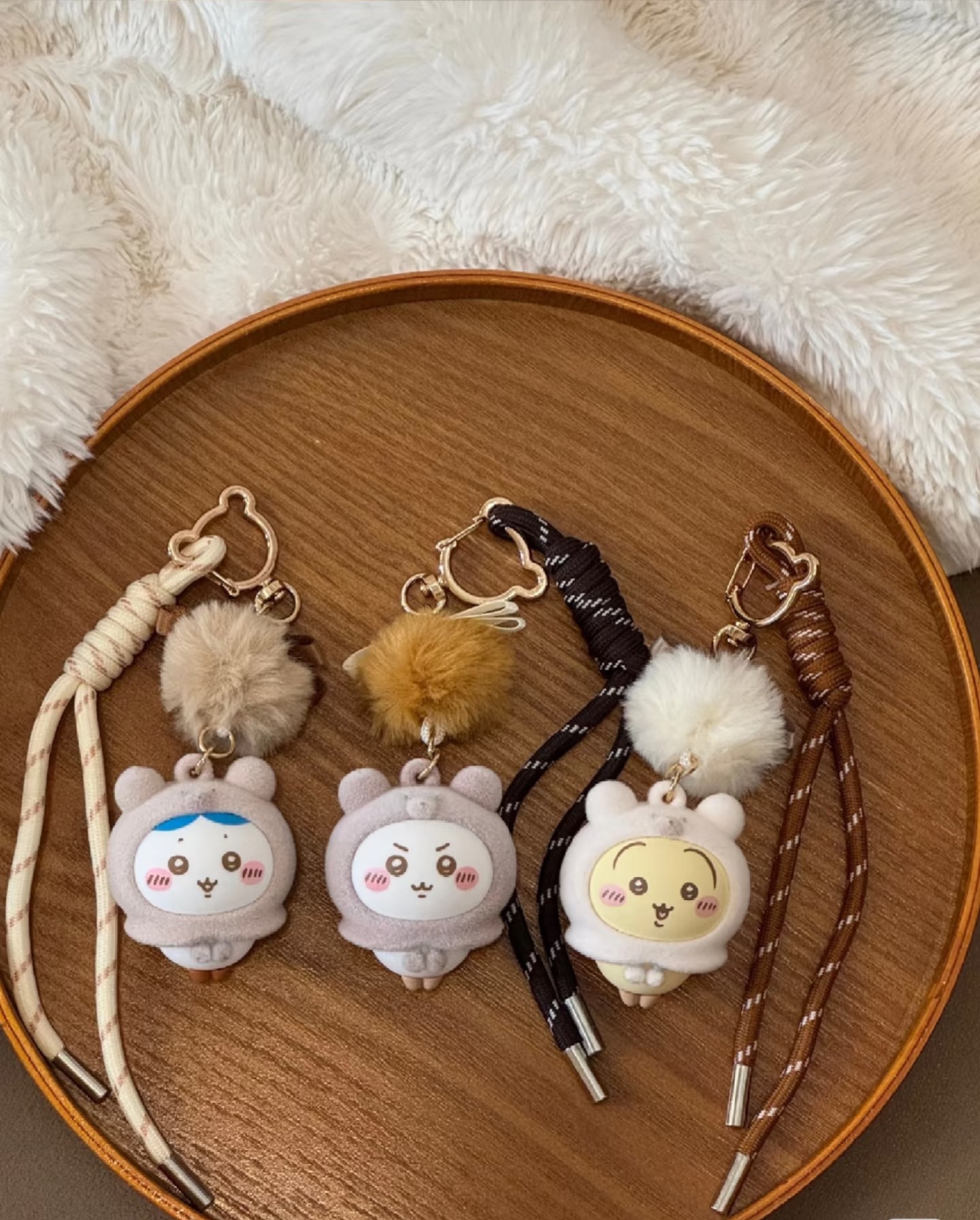 KTQ STORE ‧  MINISO x Chiikawa 吉伊卡哇 冬季系列 毛茸茸掛飾