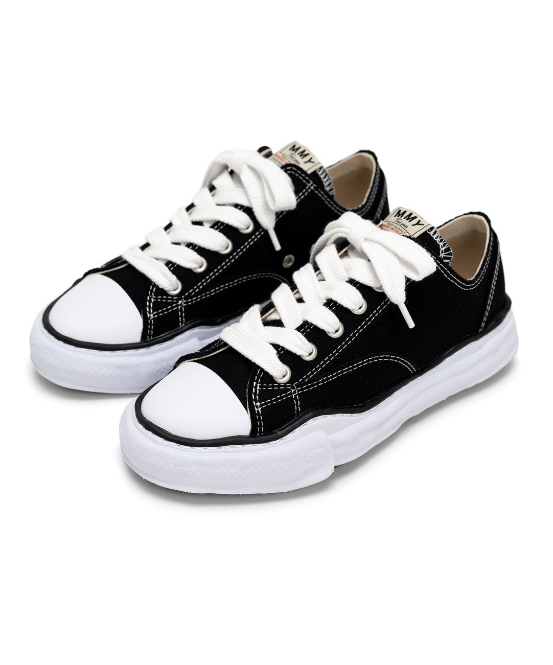 -(A14d)-MIHARA YASUHIRO OG SOLE CANVAS MMY 溶解鞋 黑色-A01FW702