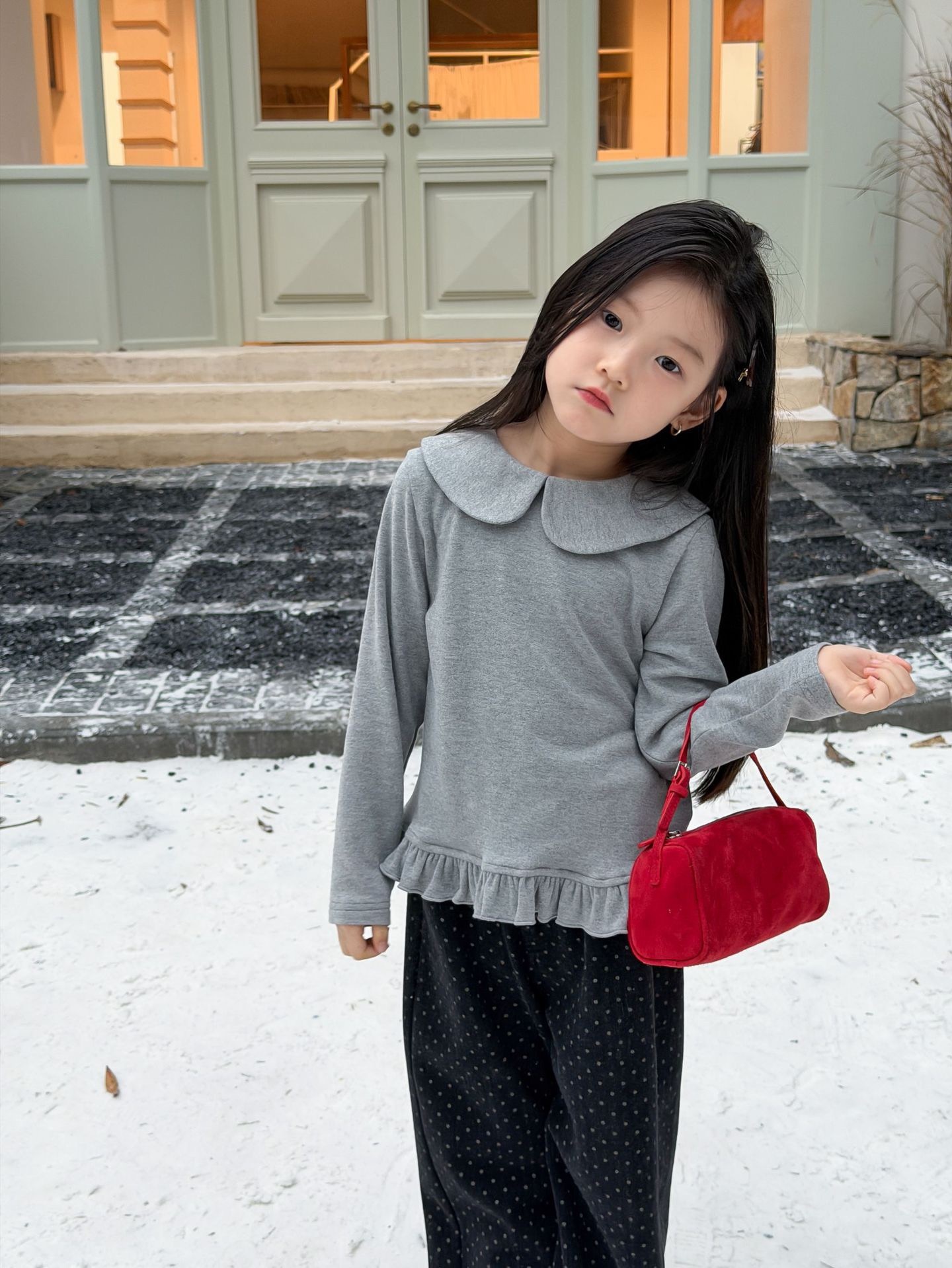 軟萌溫柔氛圍花邊上衣