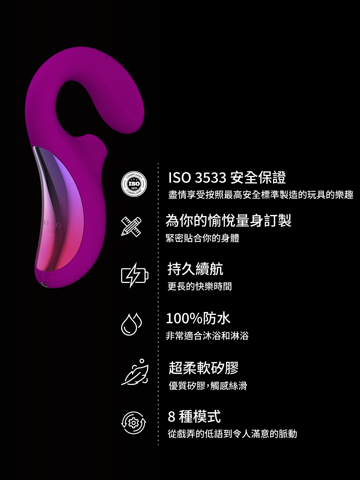 LELO ENIGMA Cruise,LELO,瑞典 LELO,情趣用品,情趣玩具,聲波陰蒂按摩器,陰蒂吸吮器,吸吮震動器,陰蒂震動器,吸吮愉悅器,G點按摩棒,吸吮器