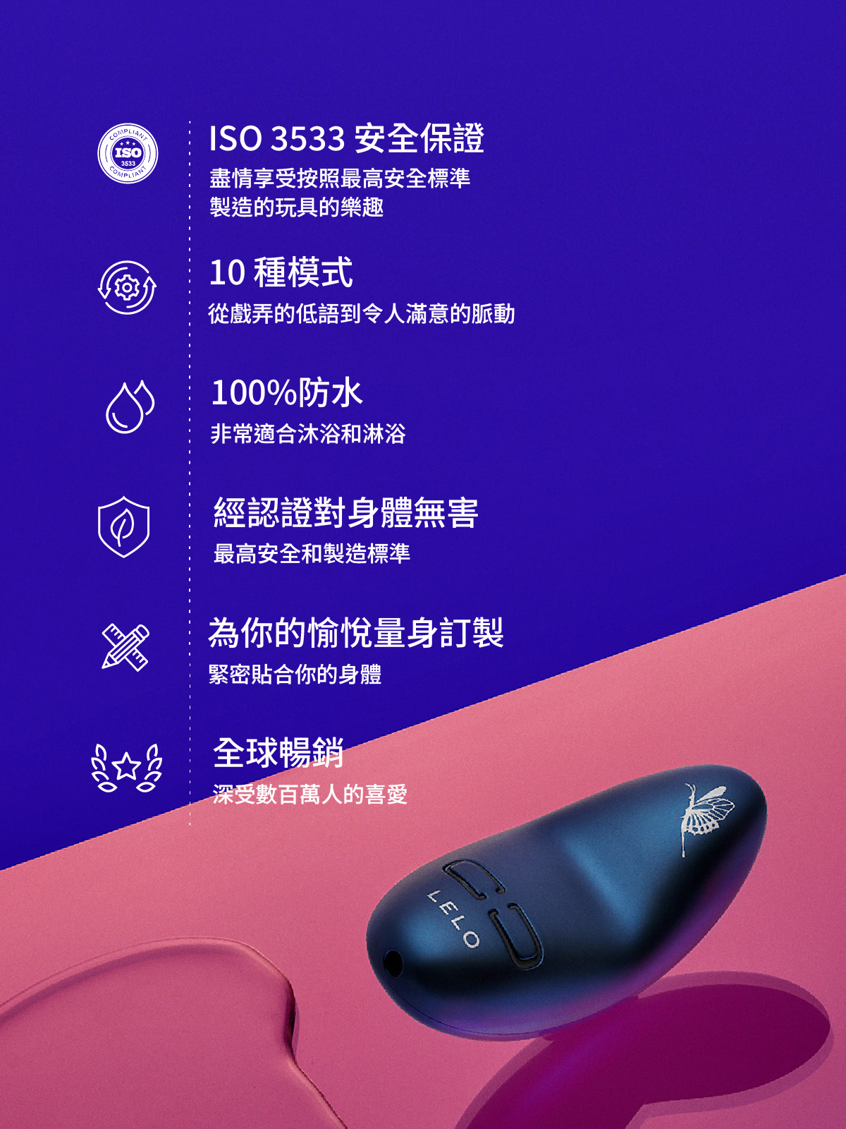 LELO NEA 3,LELO,瑞典 LELO,情趣用品,情趣玩具,陰蒂震動器,陰蒂按摩器,陰蒂跳蛋