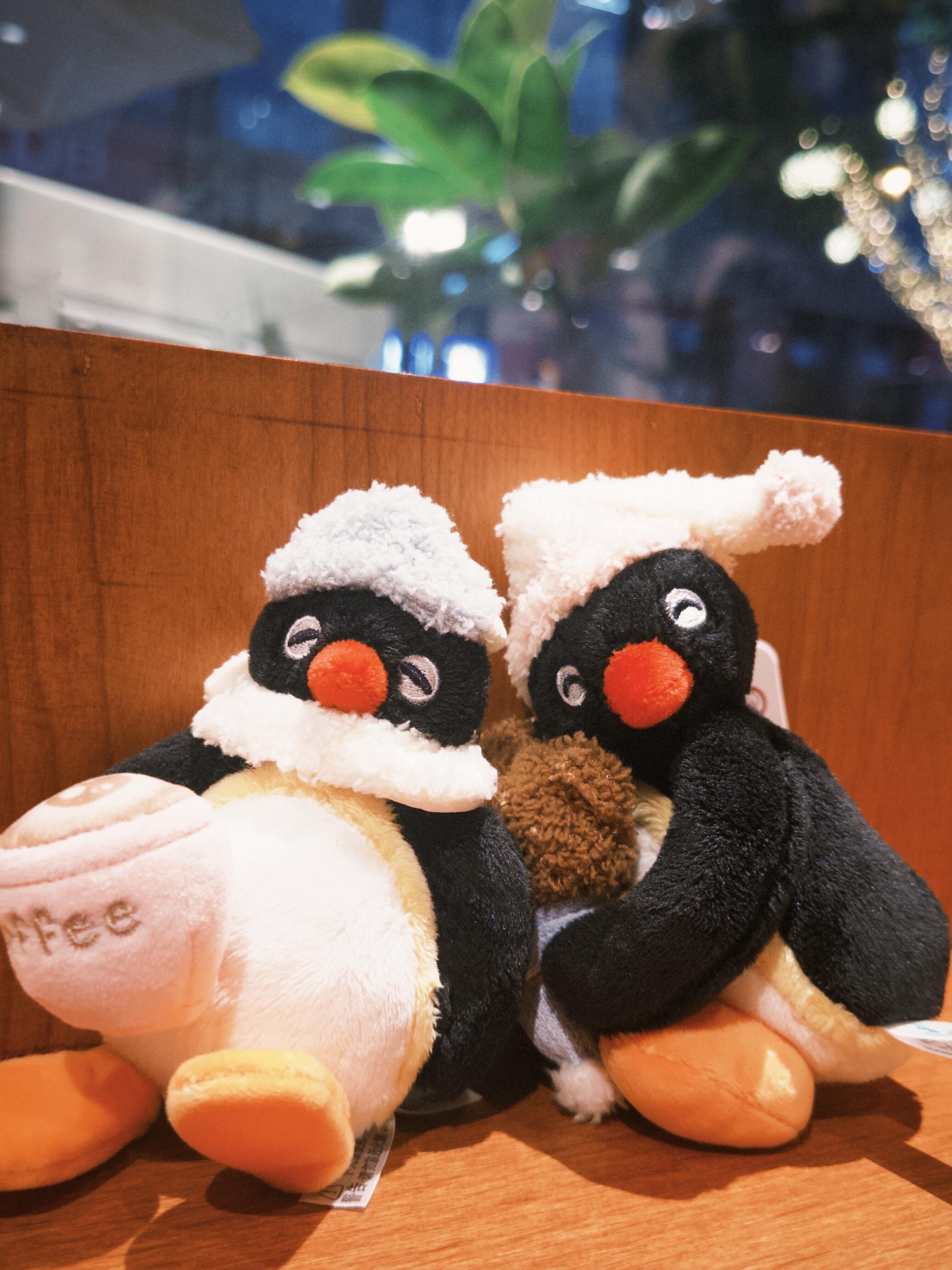 代購-<500元左右交換禮物>正版授權 PINGU 企鵝家族 宅在家系列 毛絨 掛件