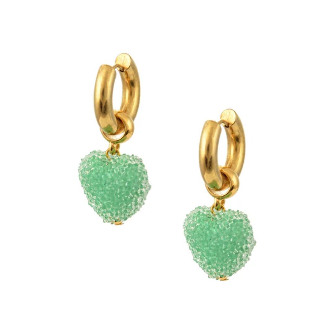 1MY1122-073 MAYOL 希臘全人手製飾品 Candyshack Earrings Mint Green #CC29 (A-K11-E)