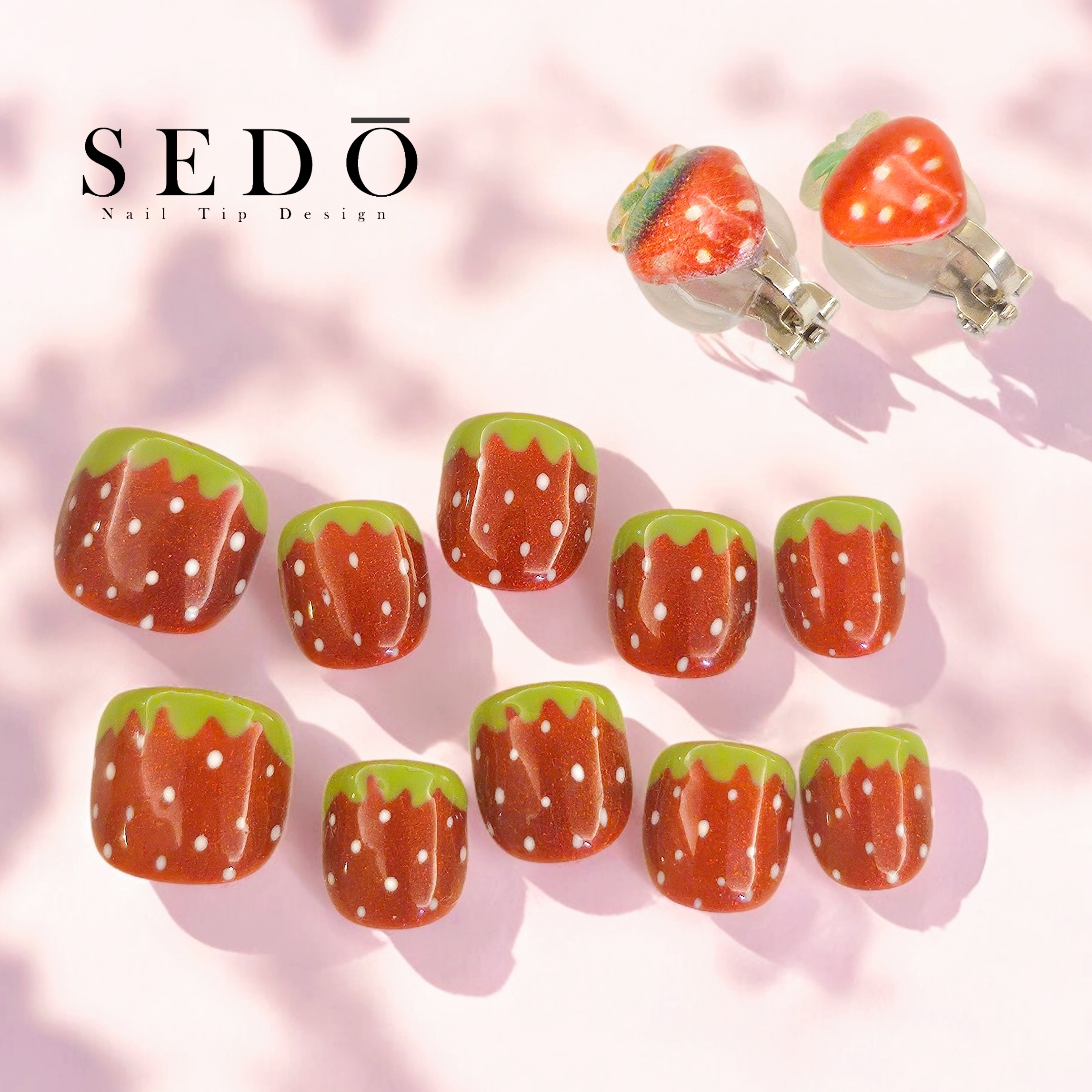 ■兒童甲■草莓甜心(附耳夾)