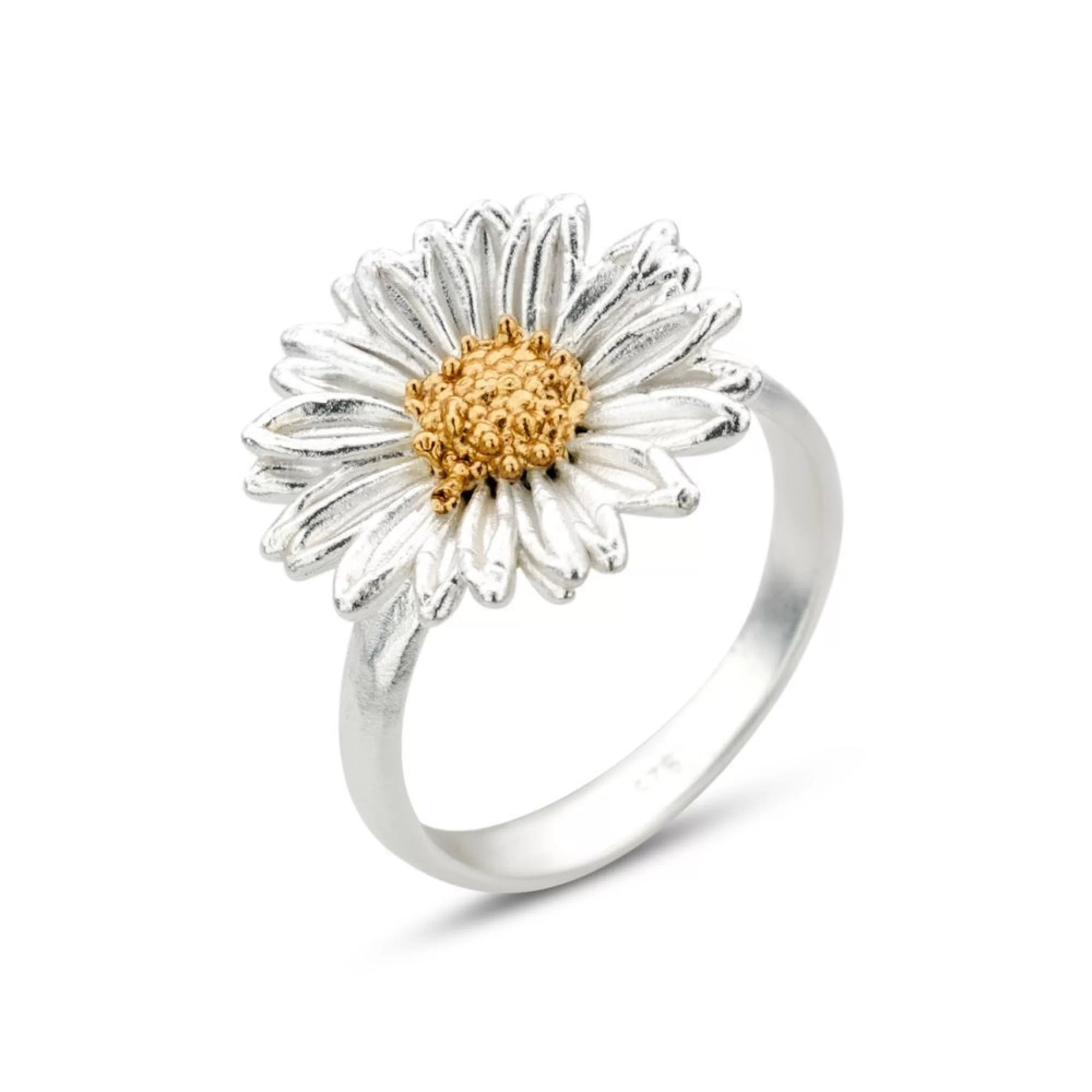 1TA0524-171 THALLO Daisy Field Daisy Ring 24k Gold And Sterling Silver #s523a (A-SK-E)