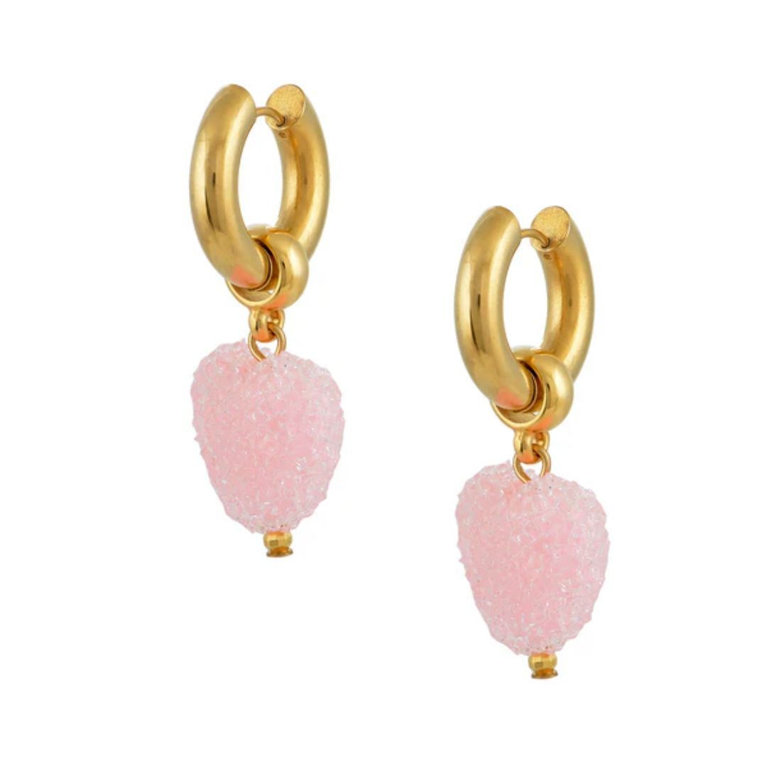 1MY1122-071 MAYOL 希臘全人手製飾品 Candyshack Earrings Baby Pink #CC25 (A-K11-E)