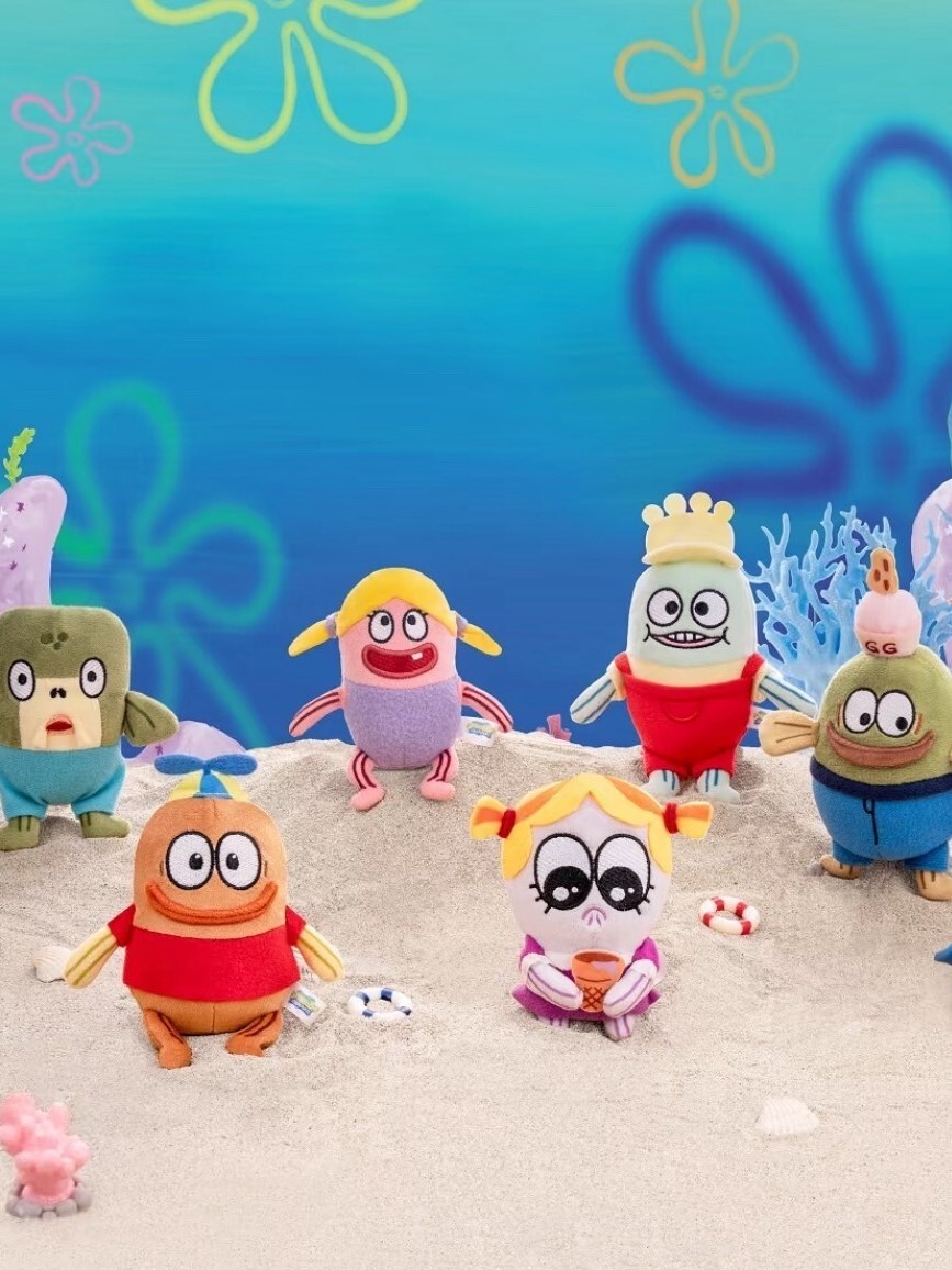 SpongeBob SquarePants, Bikini Bottom Fish Series Plush Toy Charms - Available in various styles