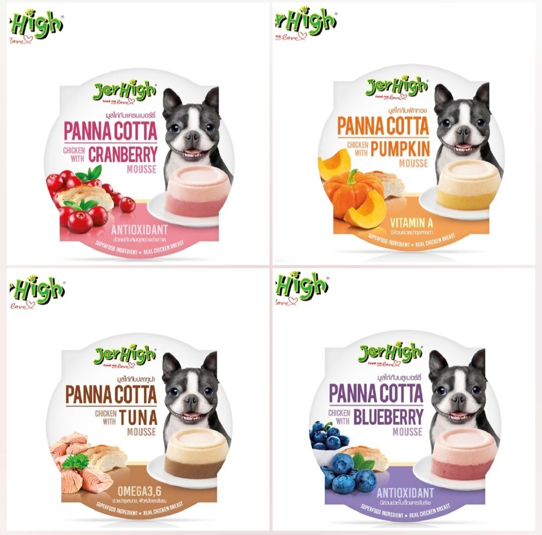 （4款）泰國JerHigh Panna Cotta 狗零食慕斯