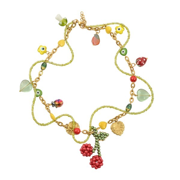 1MY1122-044 MAYOL 希臘全人手製飾品 Cherry Bomb Necklace #N107 (A-K11-E)