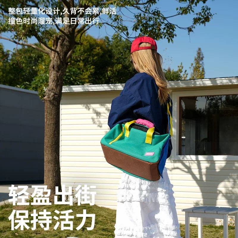 ZEZE 多巴胺 宠物运动斜挂包 猫狗便捷外出包包