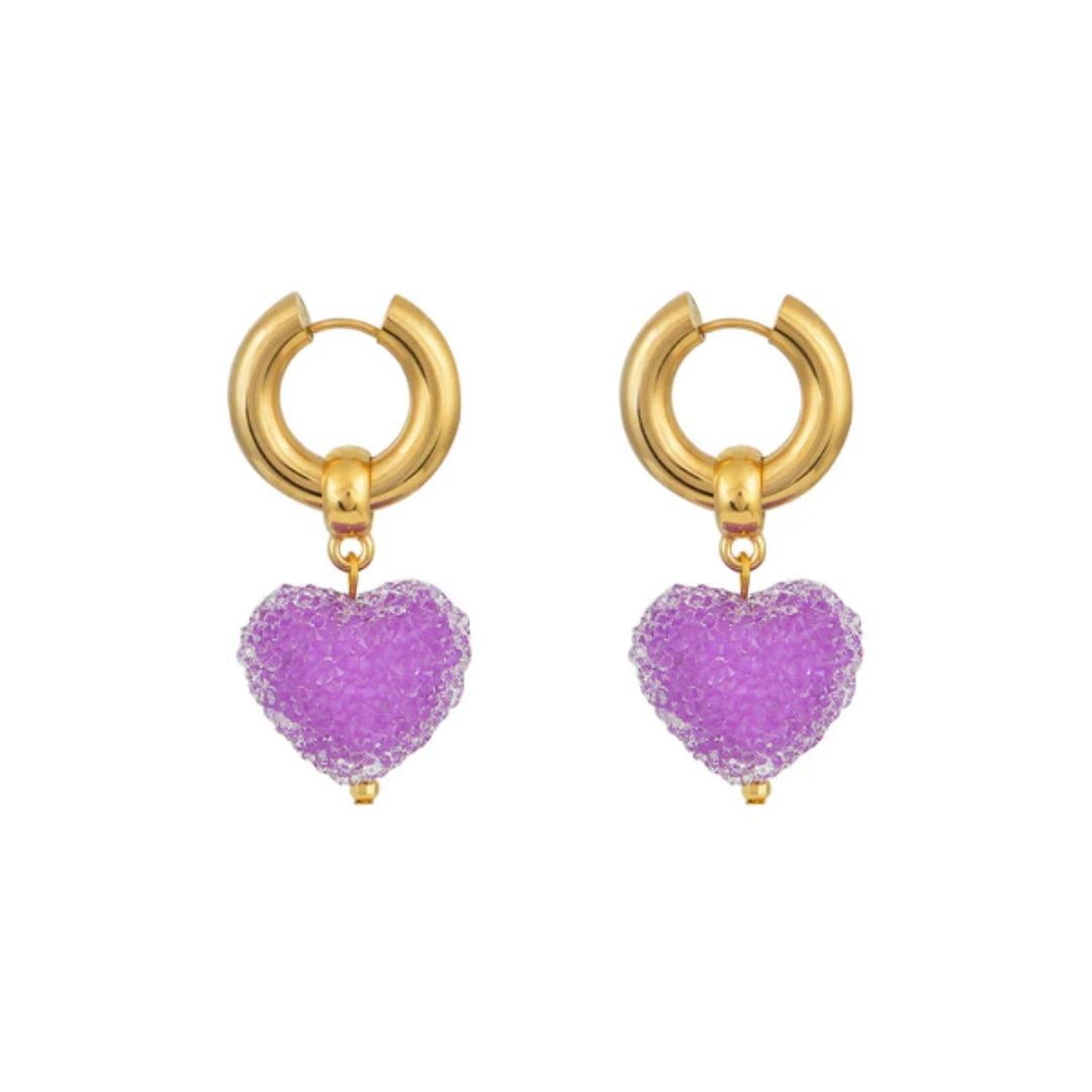 1MY1122-070 MAYOL 希臘全人手製飾品 Candyshack Earrings Lilac #CC23 (A-K11-E)