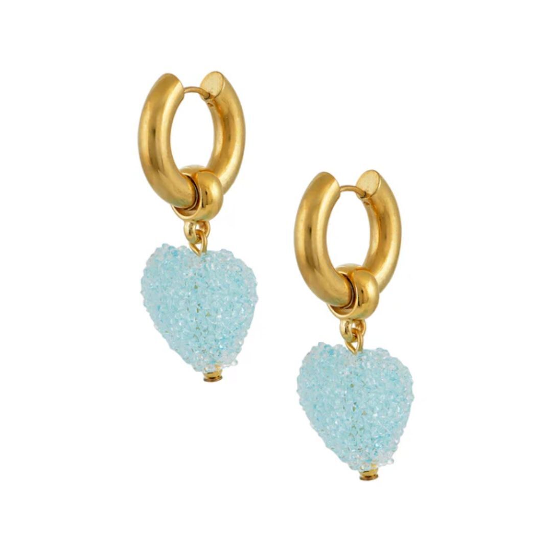 1MY1122-069 MAYOL 希臘全人手製飾品 Candyshack Earrings Light Blue #CC22 (A-K11-E)