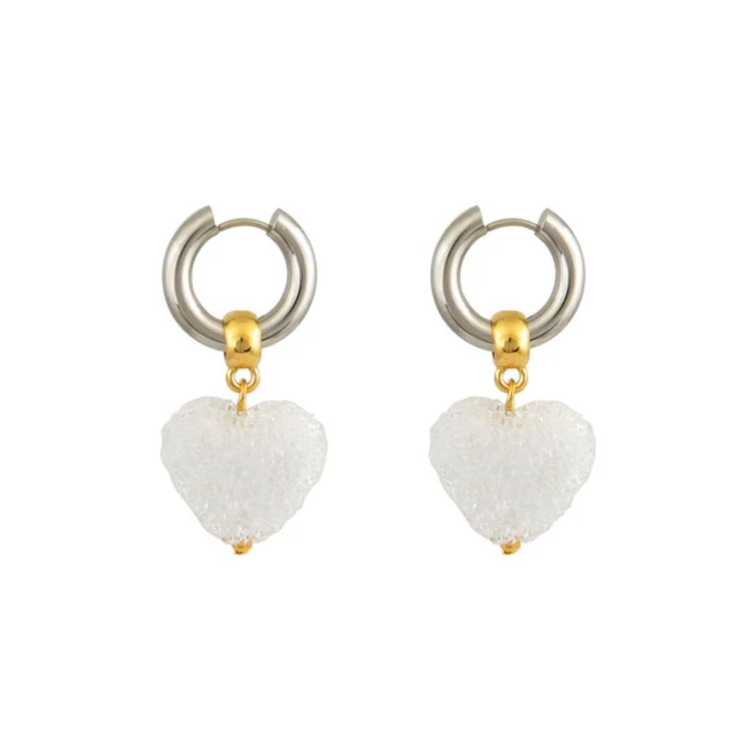 1MY1122-068 MAYOL 希臘全人手製飾品 Candyshack Earrings Sugar White #CC21 (A-K11-E)