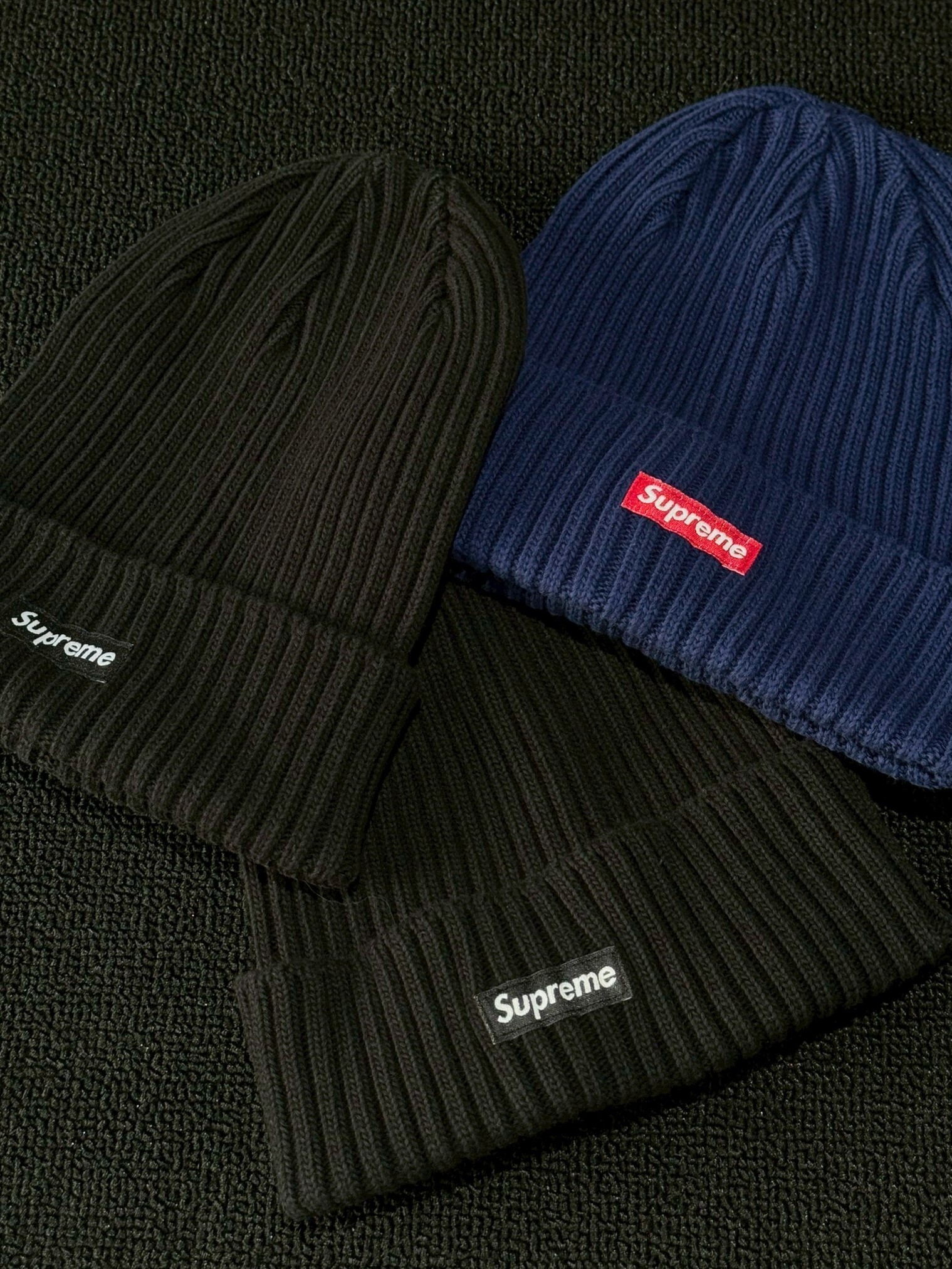 SUPREME OVERDYE BEANIE BOX LOGO 小標 針織毛帽