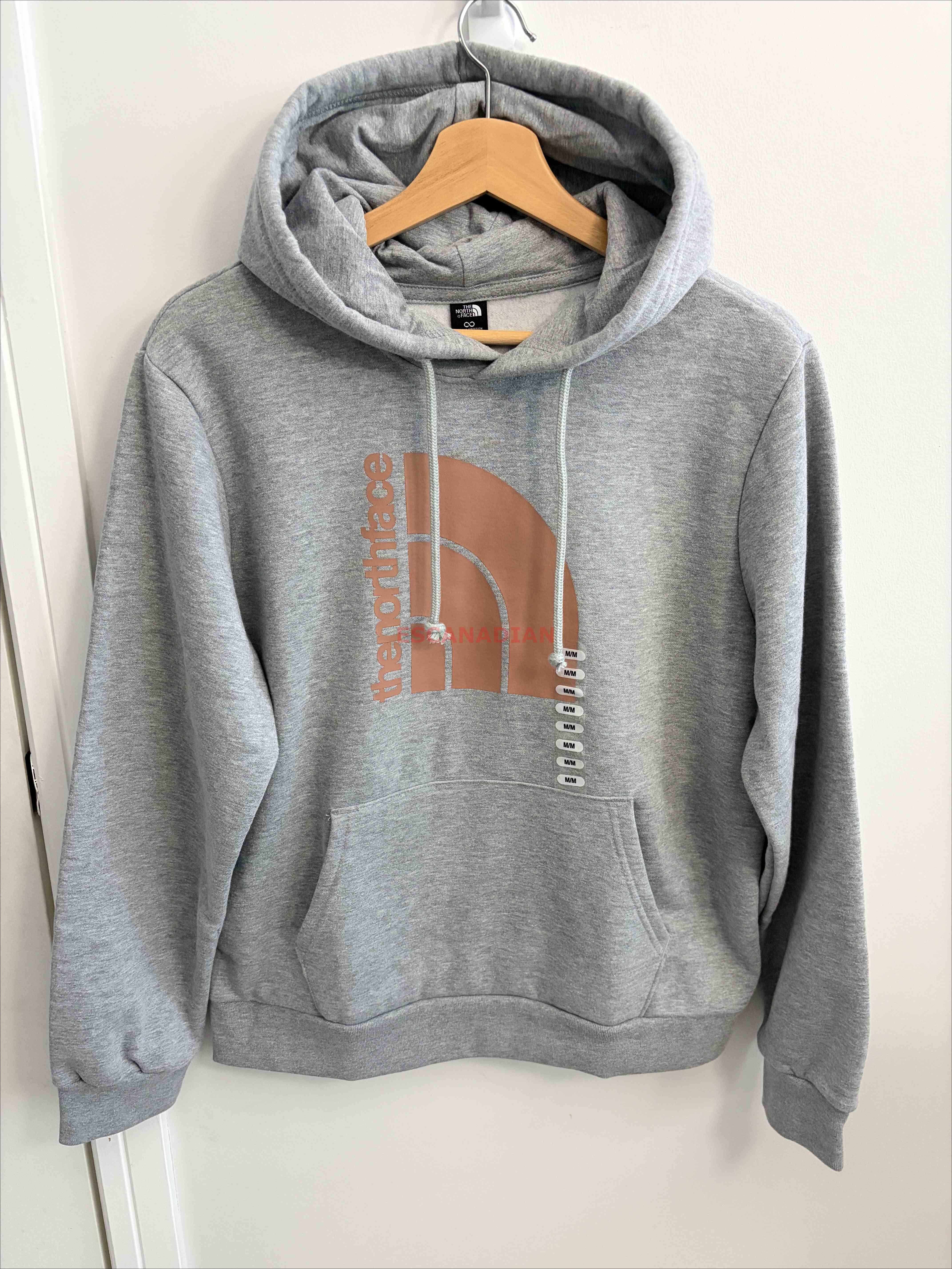 THE NORTH FACE 女大人 半山圖案 刷毛 帽TEE