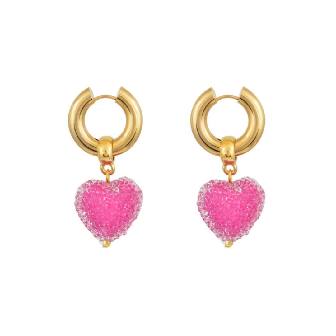 1MY1122-067 MAYOL 希臘全人手製飾品 Candyshack Earrings Fuchia #CC20 (A-K11-E)
