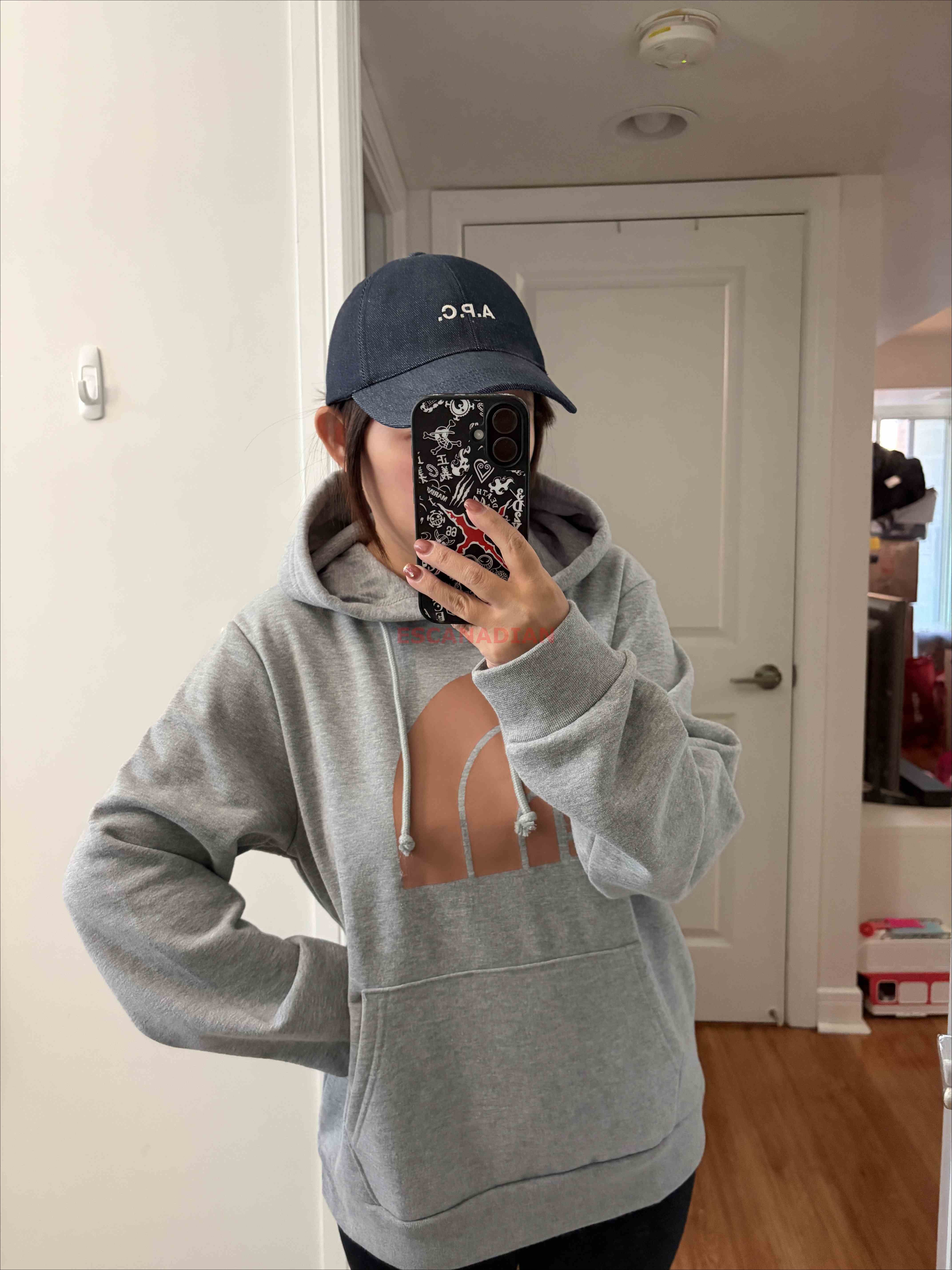 THE NORTH FACE 女大人 半山圖案 刷毛 帽TEE