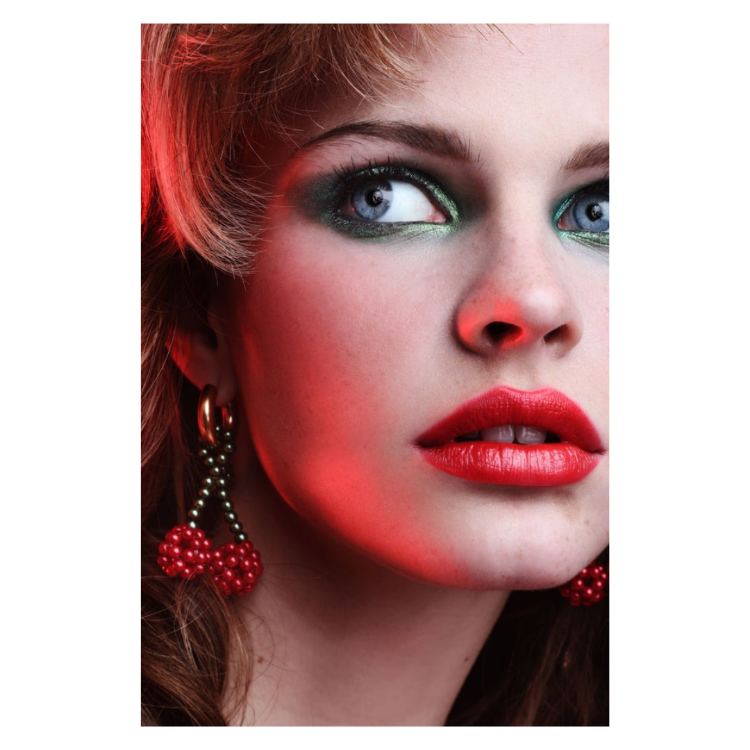 1MY1122-049 MAYOL 希臘全人手製飾品 Cherry Bomb Earrings #E06 (A-K11-E)