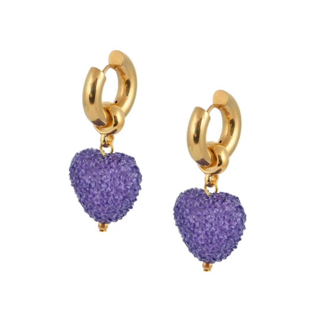 1MY1122-064 MAYOL 希臘全人手製飾品 Candyshack Earrings Purple #CC17 (A-K11-E)