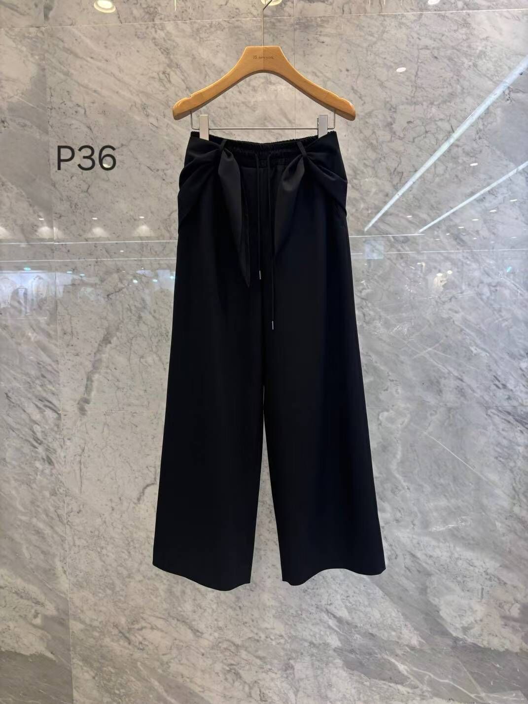 JN5248 附屁簾橡筋腰西裝料休閒褲