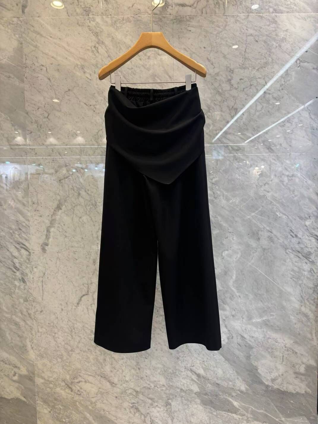 JN5248 附屁簾橡筋腰西裝料休閒褲