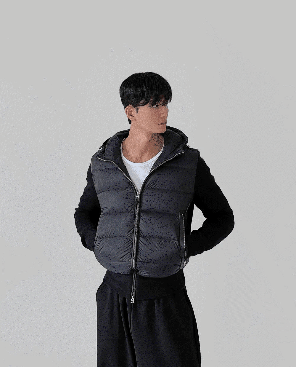 Raphniel 鵝絨連帽針織夾克