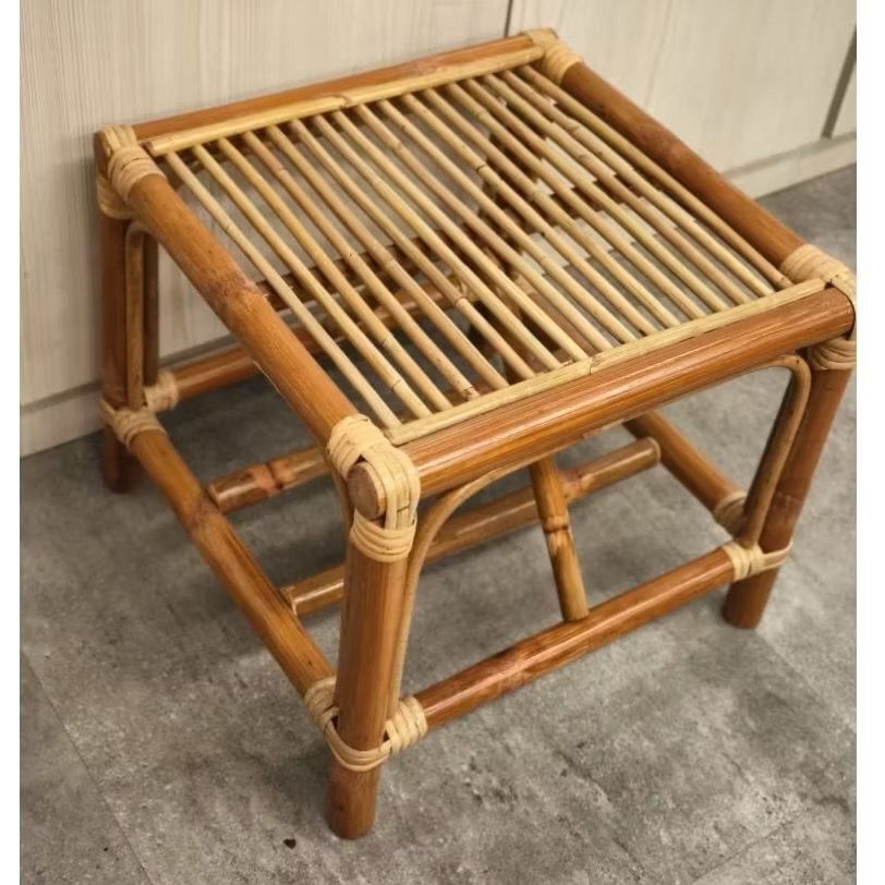 [The Rattan House] Red Rattan stool/ side table/ Bangku Rotan/ Meja kecil Rotan 藤小凳子 藤小桌子