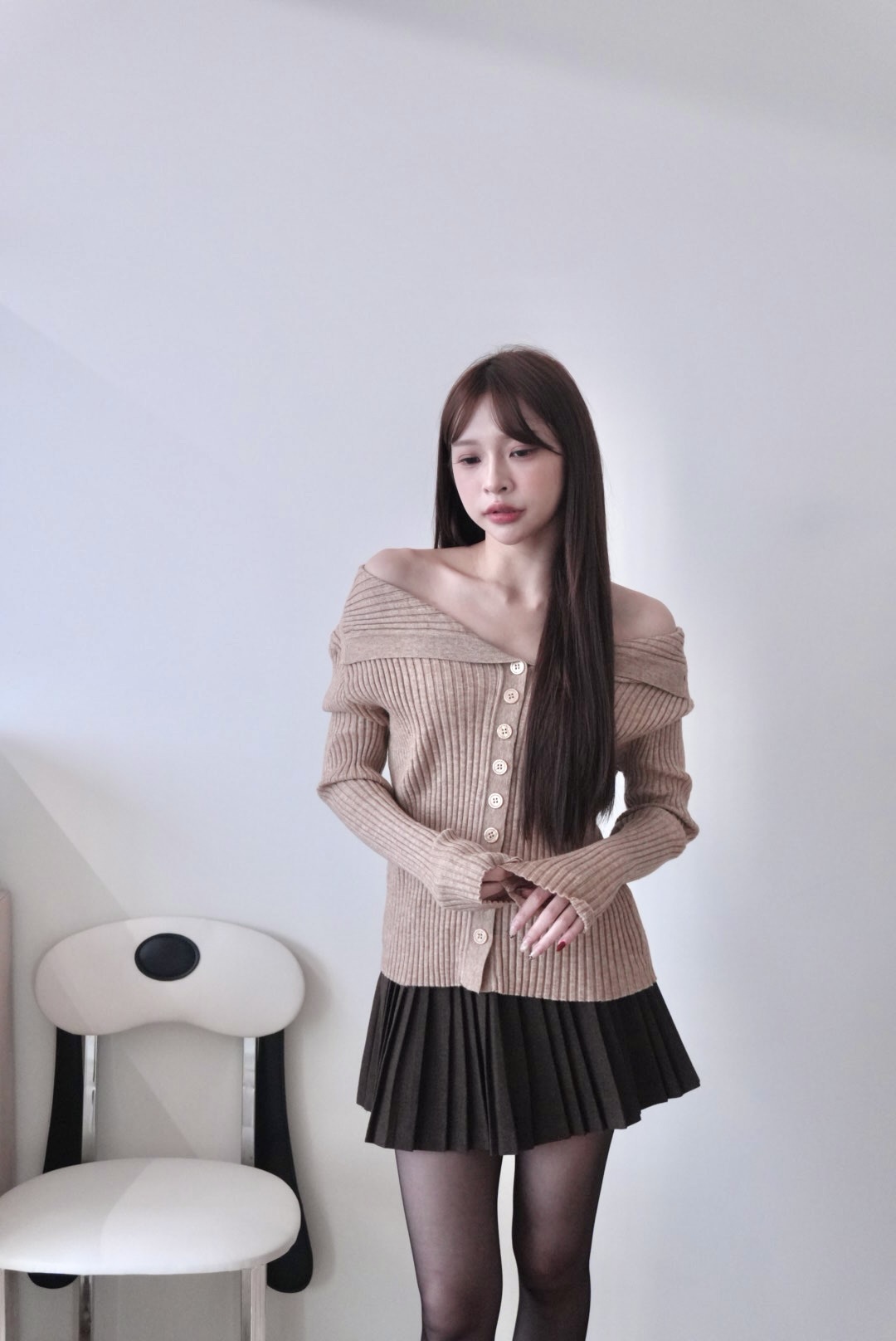 ᴋᴏʀᴇᴀ 🇰🇷 現貨 水手領針織上衣