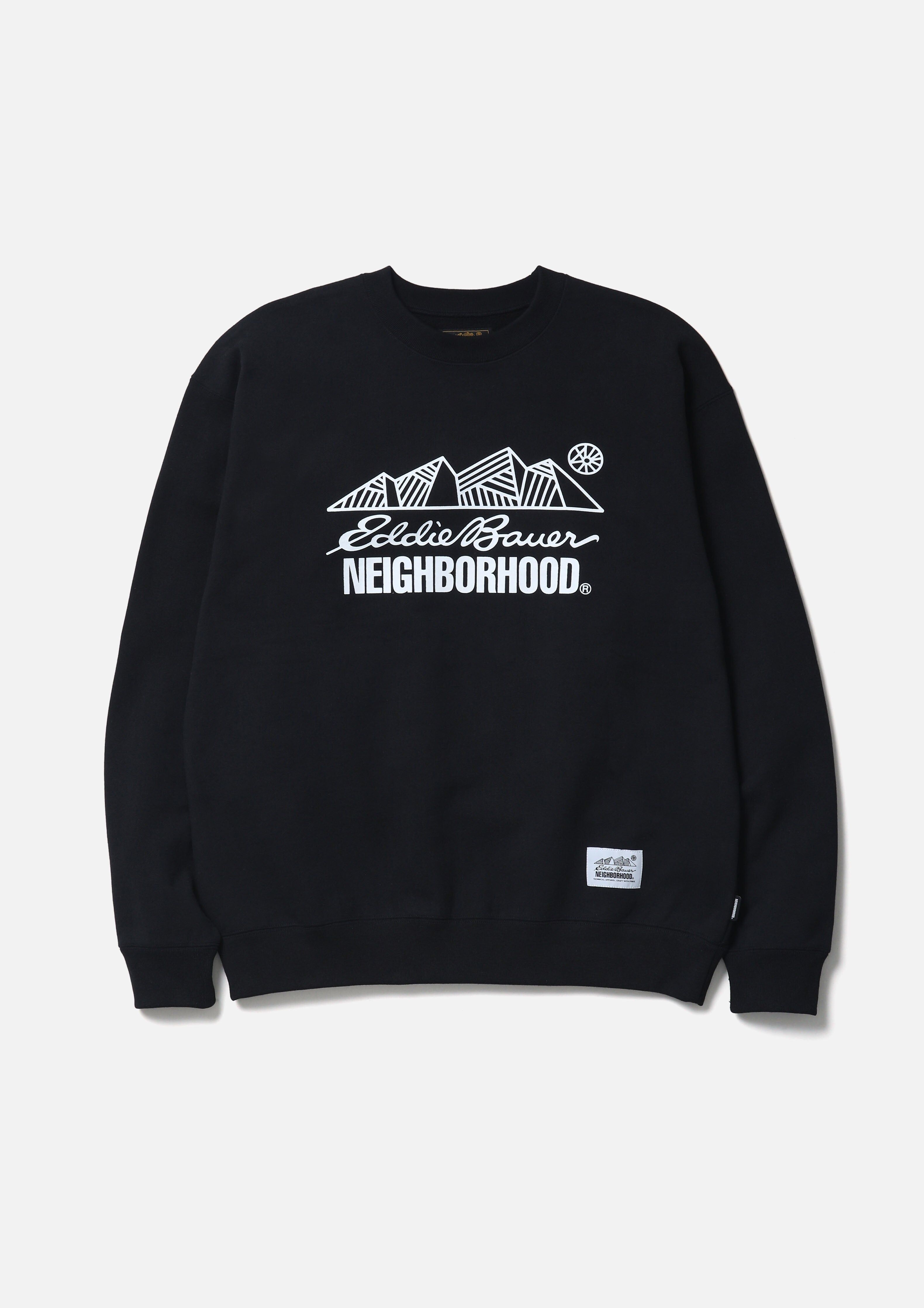 2025AW NEIGHBORHOOD NBHD NH X EDDIE BAUER . CLASSIC SWEAT SHIRT LS 美國戶外品牌 聯名 雪山 大學T 現貨 252ZMEBN-CSM02