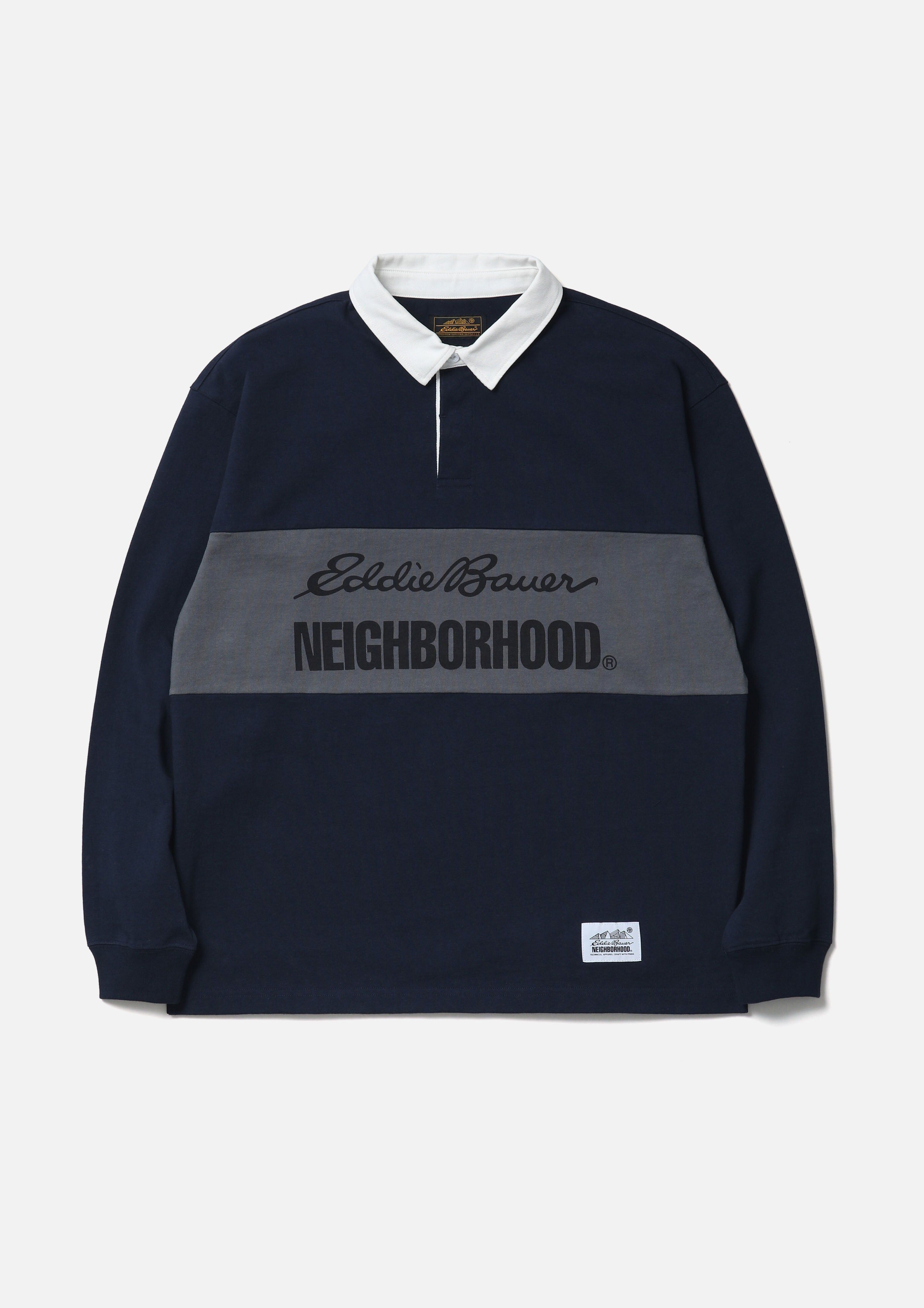 2025AW NEIGHBORHOOD NBHD NH X EDDIE BAUER RUGBY SHIRT LS 美國戶外品牌 聯名 長袖 POLO衫 襯衫 現貨 252ZMEBN-CSM03