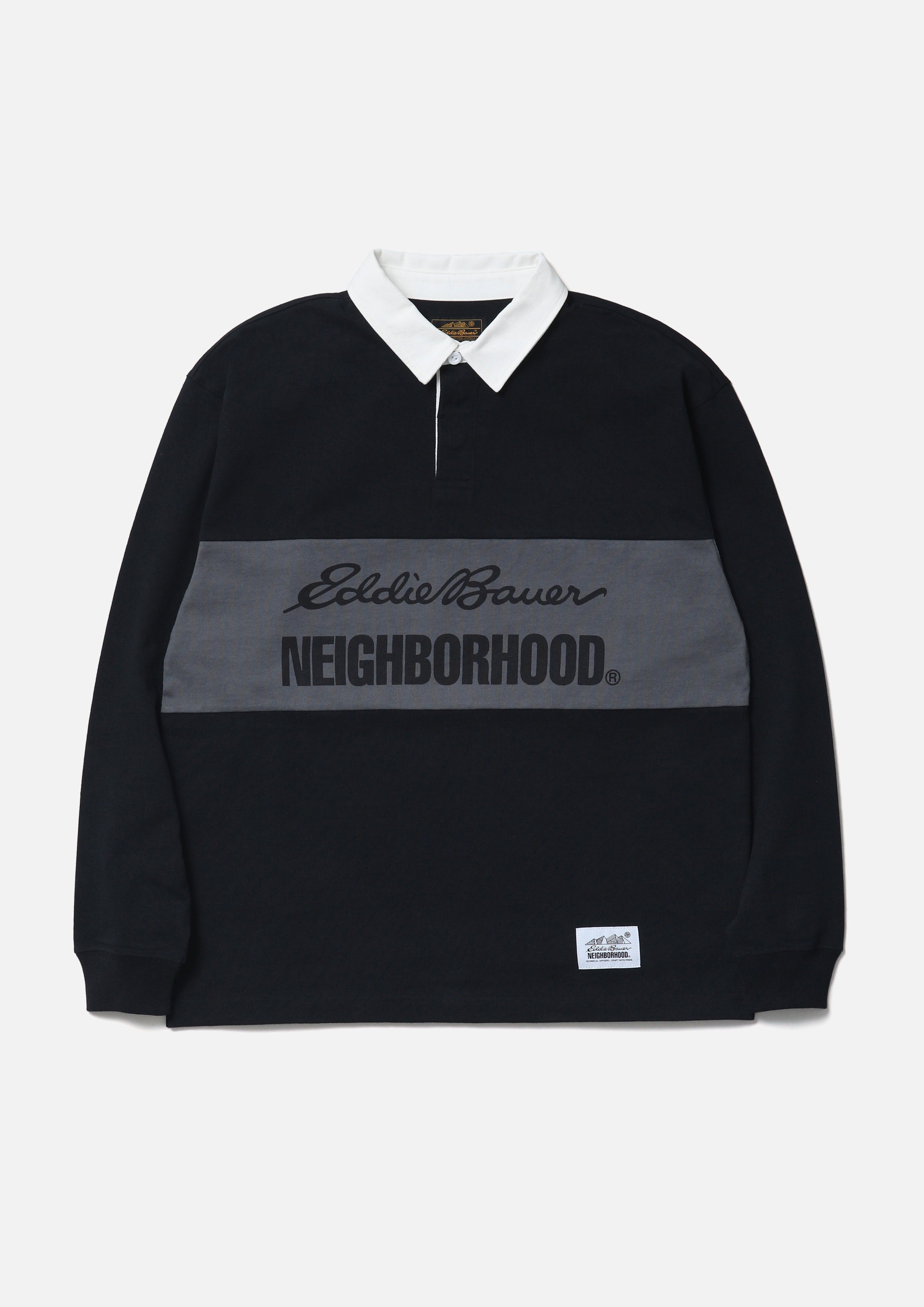 2025AW NEIGHBORHOOD NBHD NH X EDDIE BAUER RUGBY SHIRT LS 美國戶外品牌 聯名 長袖 POLO衫 襯衫 現貨 252ZMEBN-CSM03
