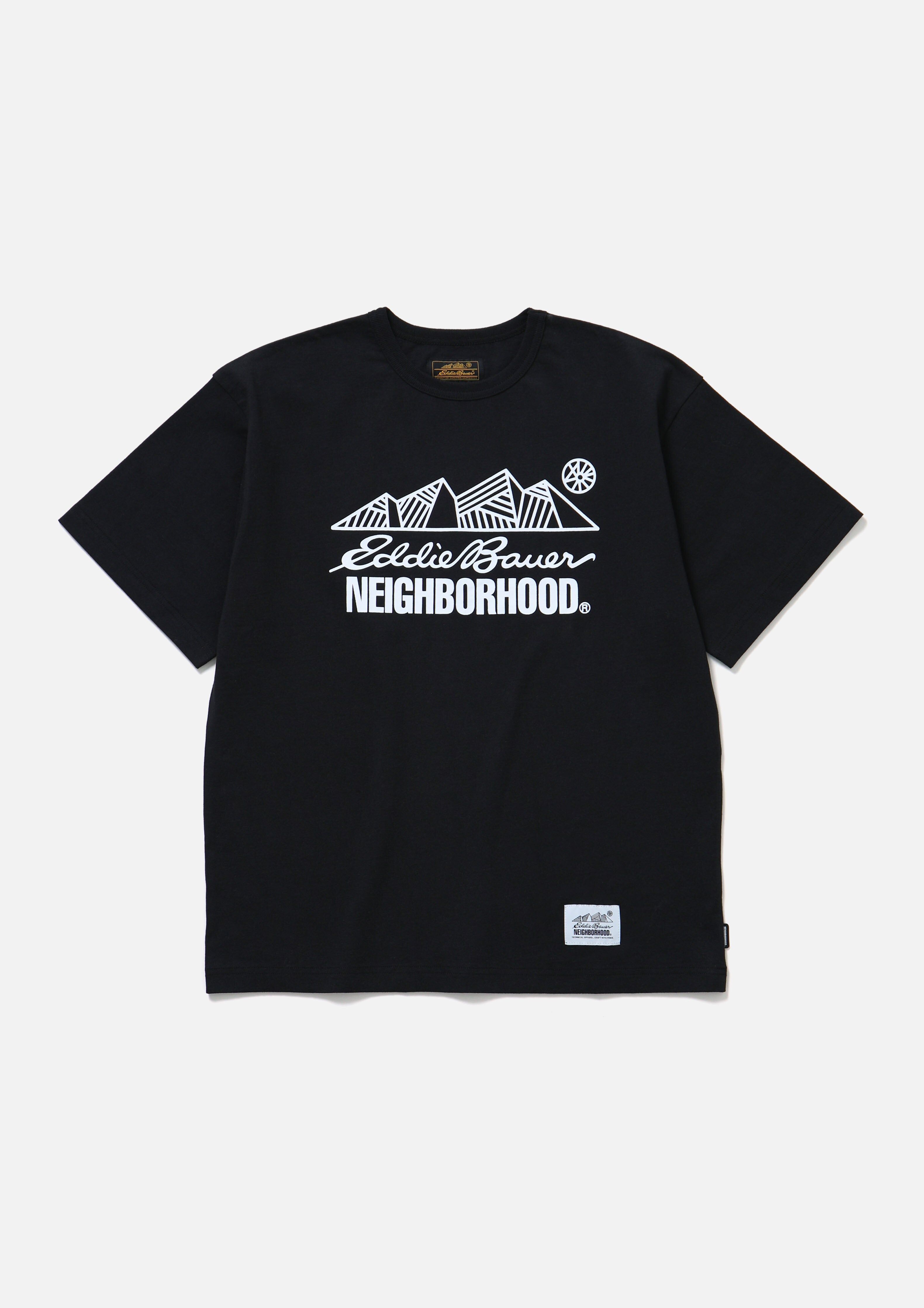 2025AW NEIGHBORHOOD NBHD NH X EDDIE BAUER . CLASSIC CREWNECK SS 美國品牌 聯名 字體 LOGO 短T 現貨 252ZMEBN-CSM04