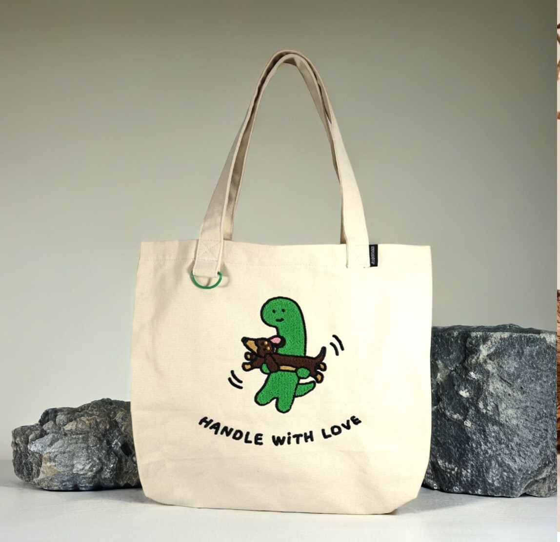 JOGUMAN 療癒系恐龍|手提購物袋  萬用袋