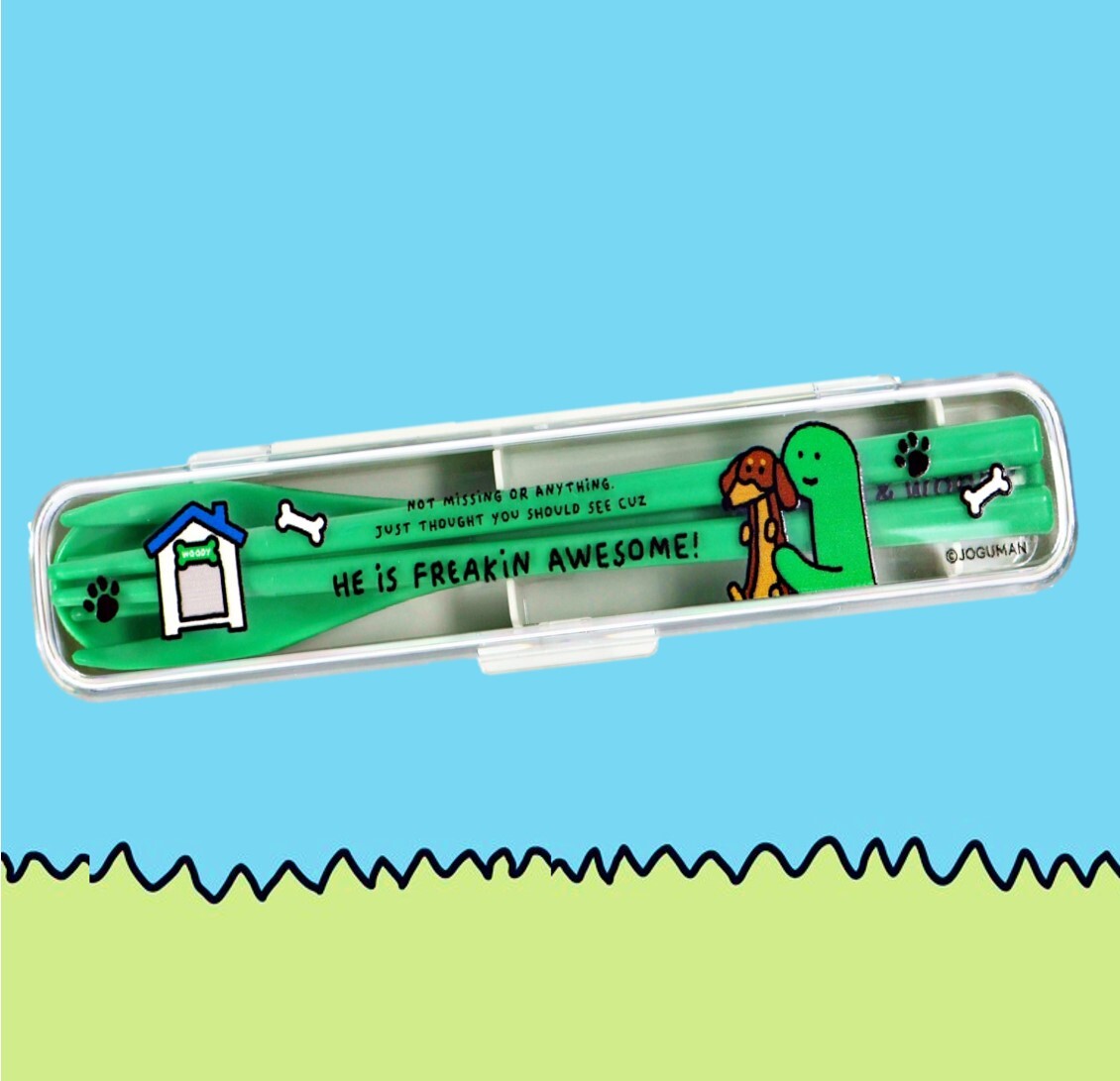 JOGUMAN 療癒系恐龍|餐具套裝 (叉+匙+筷)