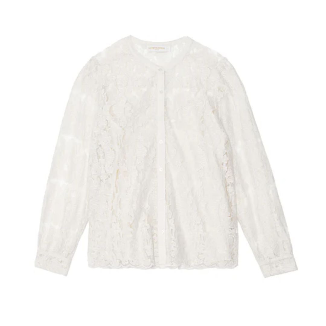 1LP1018-173 LA PETITE ETOILE Berta Blouse #BERTA-B102522B9A/11-ECRU (C-EU-E)