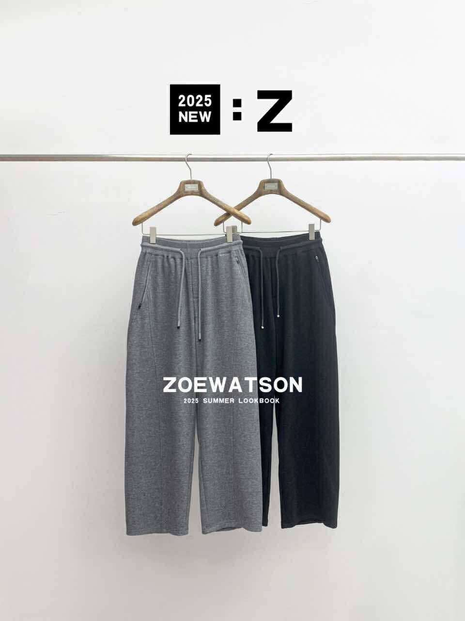 抽繩內刷毛棉長褲 zoewatson