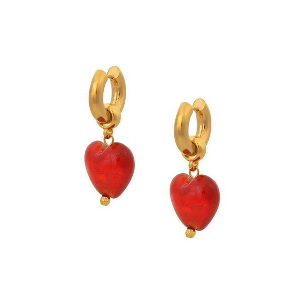 1MY1122-011 MAYOL 希臘全人手製飾品 Heart Of Glass Earrings #CC20 (A-K11-E)