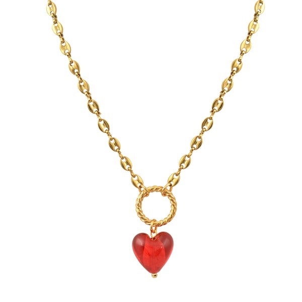 1MY1122-012 MAYOL 希臘全人手製飾品 Owner Of A Lonely Heart Necklace #CC28 (A-K11-E)