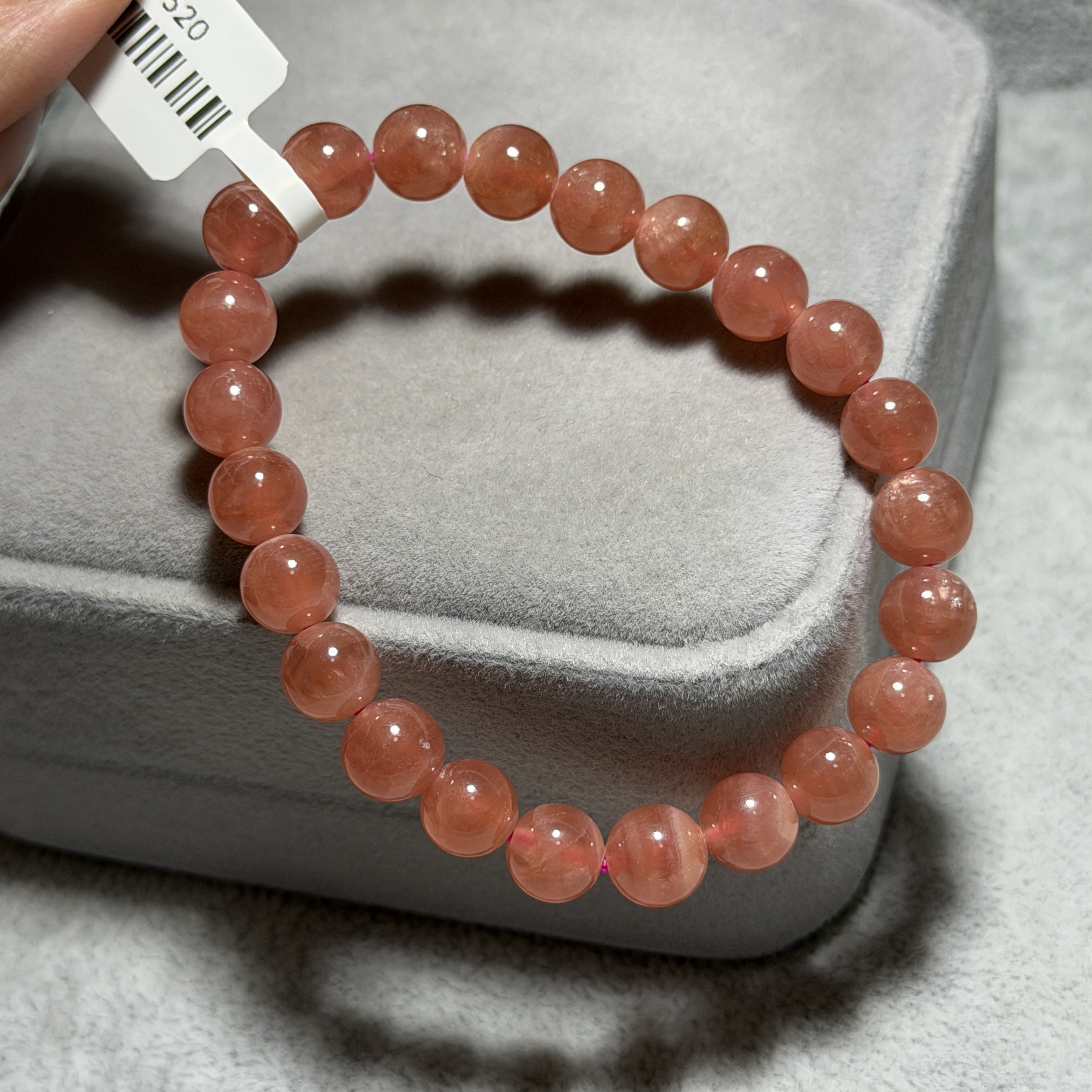 高質紅紋石 約8mm RH1520