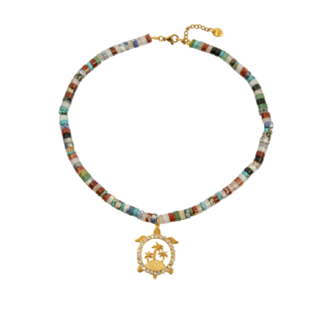 1MY1122-015 MAYOL 希臘全人手製飾品 Ticket to the Topics Necklace #N12 (A-K11-E)