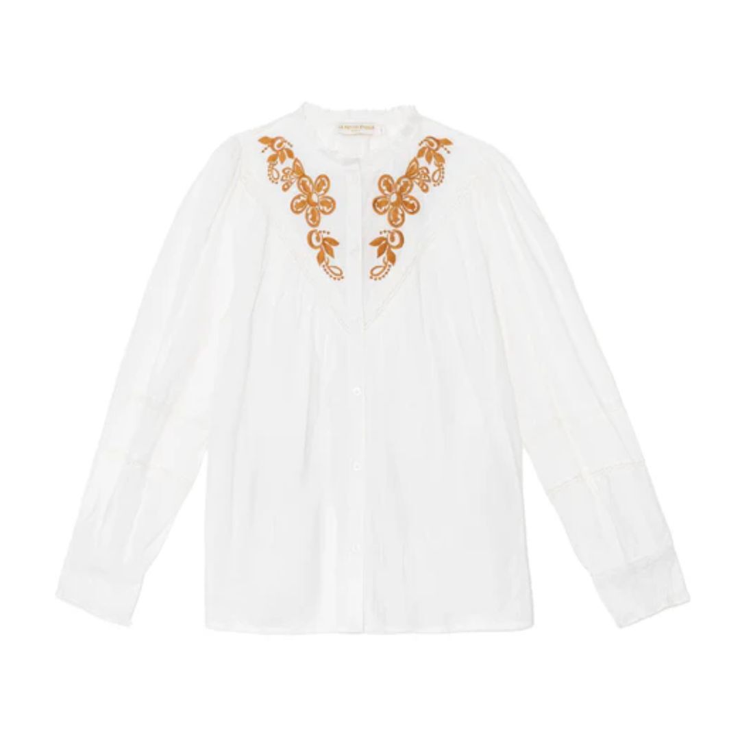 1LP1018-175 LA PETITE ETOILE Bobie Blouse Ecru #BOBIE-B102522C0A/11-ECRU (C-EU-E)