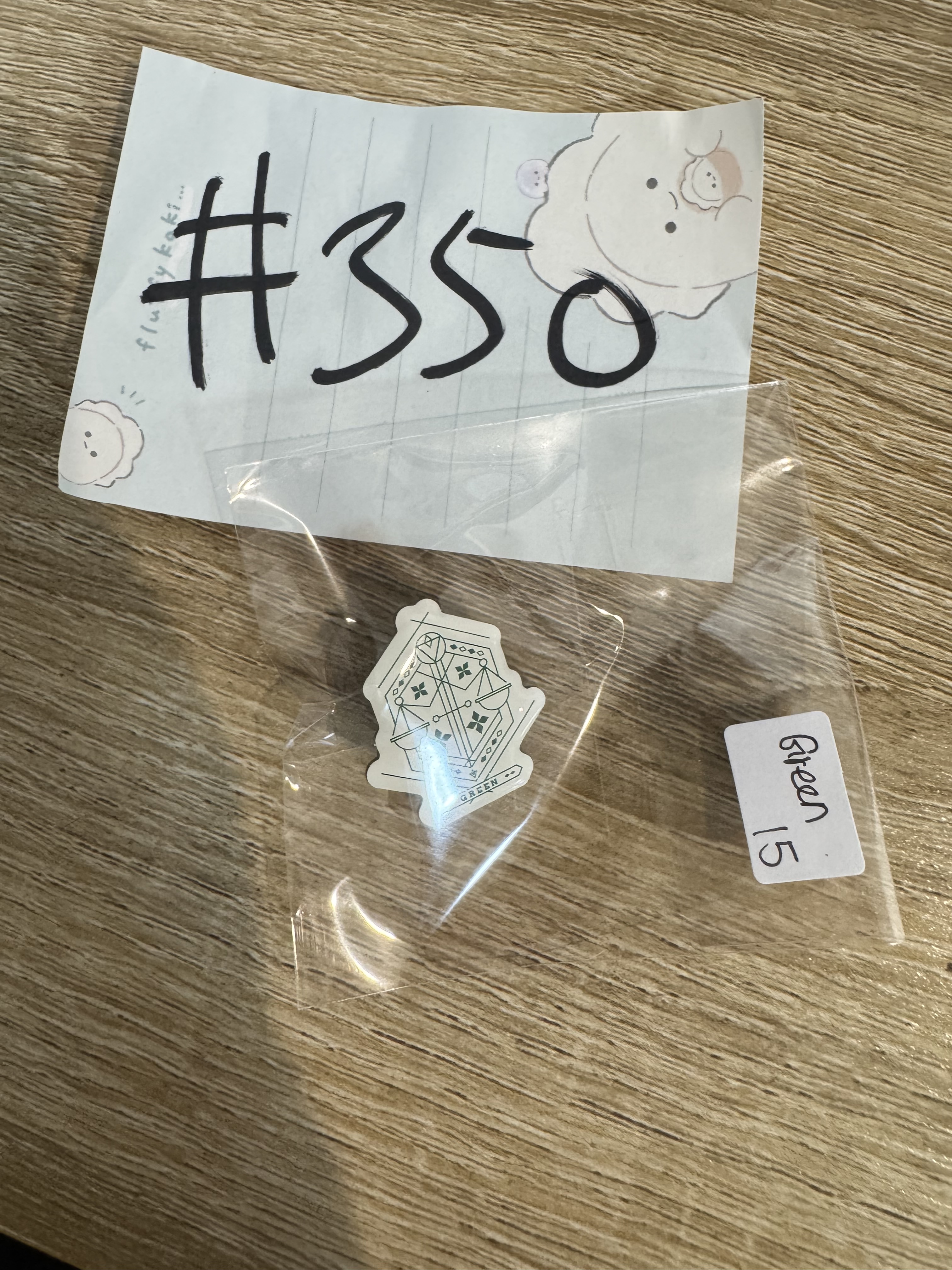 彩虹社 GREEN 襟章#350