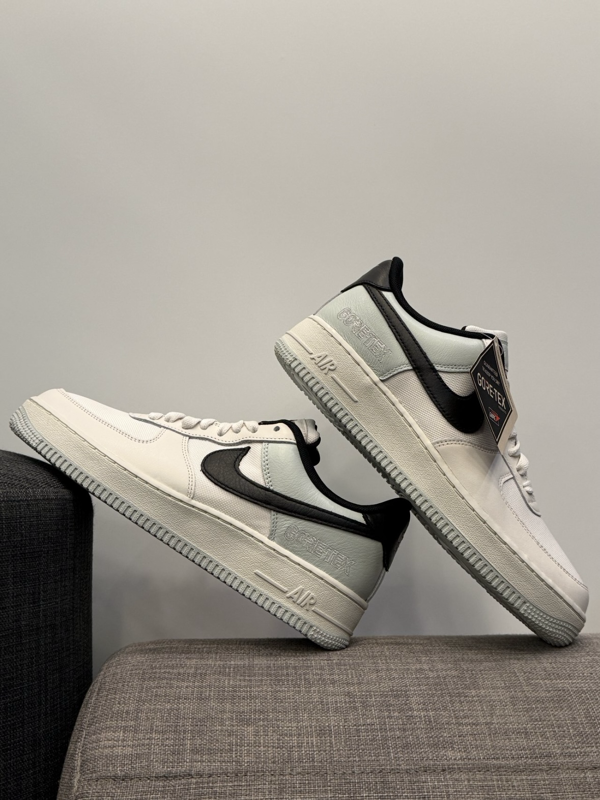 Nike Air Force 1 Low Gore-Tex 防水 灰色 白色 男款 CK2630-004