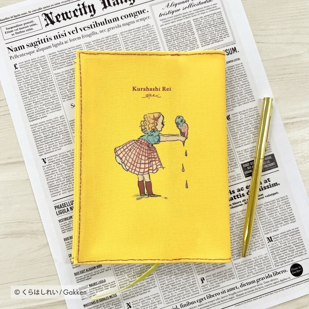 冰淇淋與女孩 A6 布書衣 書套｜日本Kurahashirei