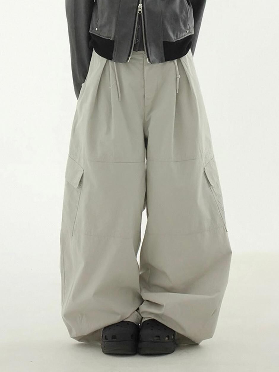 淨色可束腳鬆身褲 2S1-008P