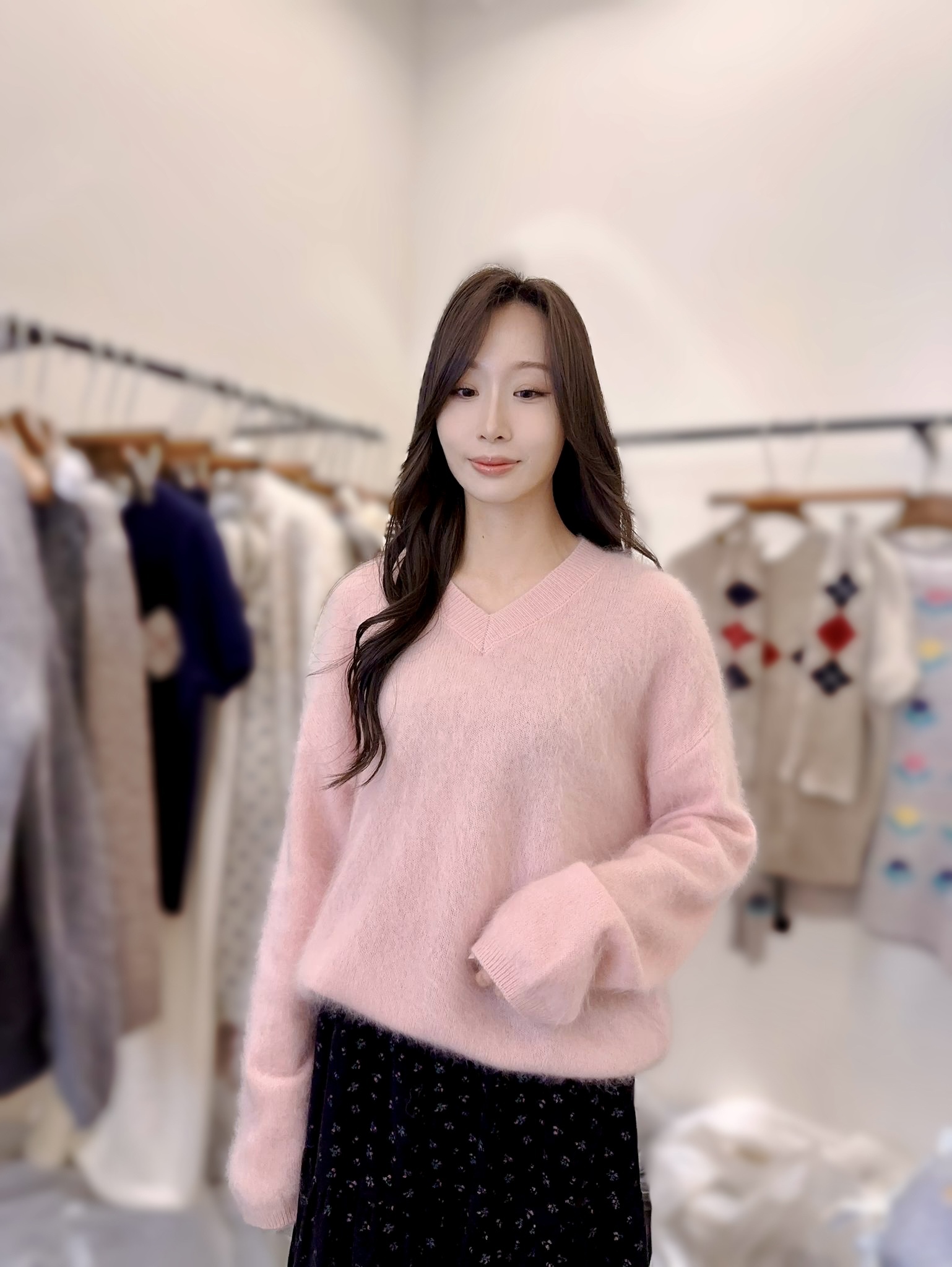 SR15  Cashmere 10% 羊毛90% 胸 56-74長24.5 $539