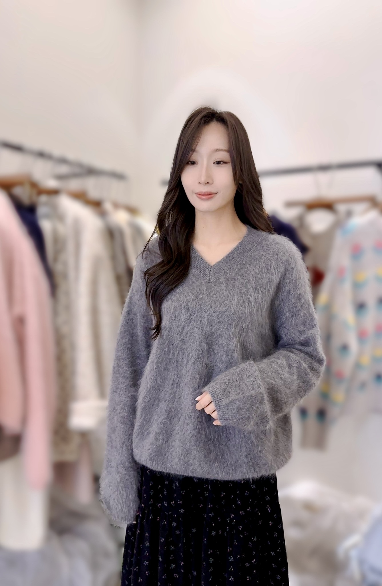 SR15  Cashmere 10% 羊毛90% 胸 56-74長24.5 $539