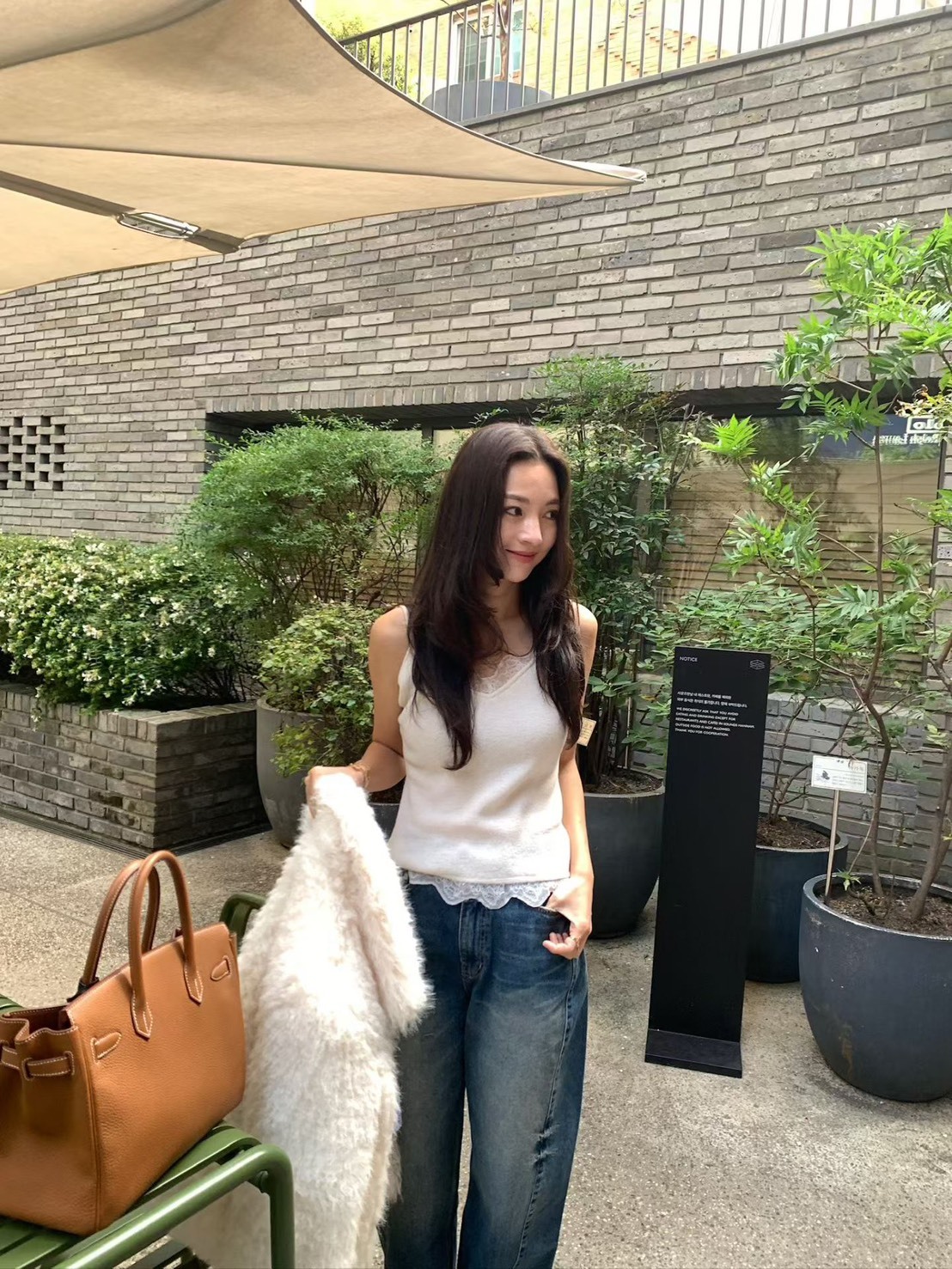吊帶羊毛蕾絲內搭背心